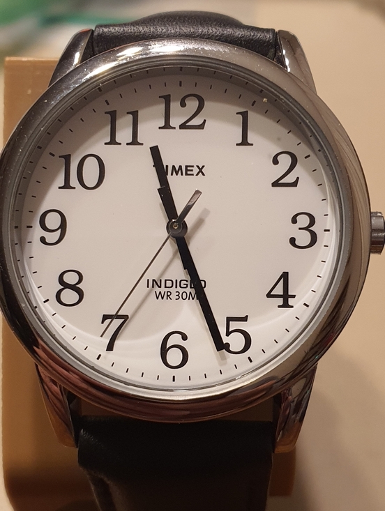 Timex Other - 10/$20 Timex Indiglo Silver/White Leather Easy Reader Men's Watch